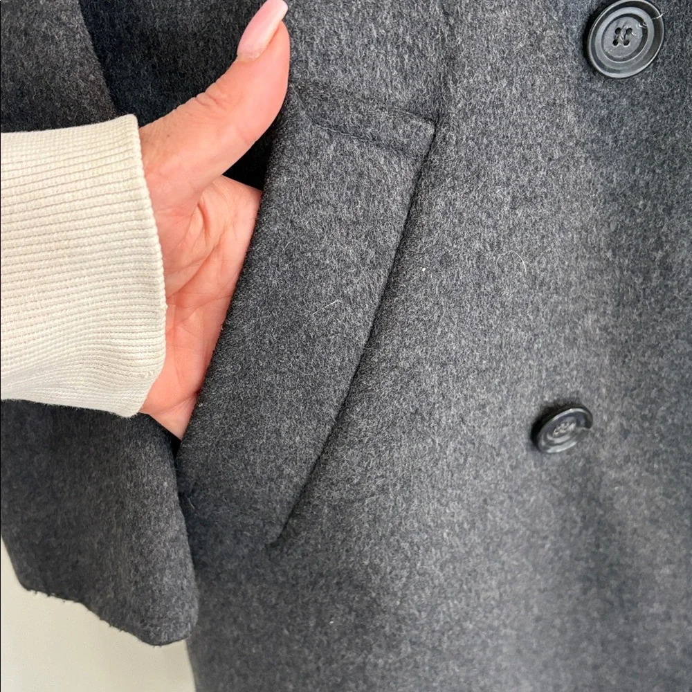 J. Crew Charcoal Wool blend Overcoat